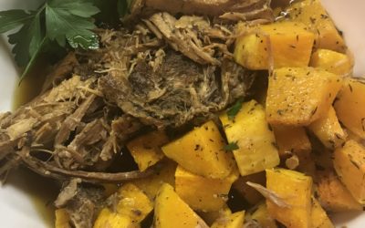 Instant Pot Pulled Pork Roast with Butternut Squash