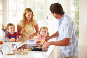 Family Cooking Together