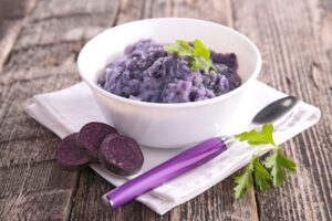 Simple Herb-Infused Purple Potatoes